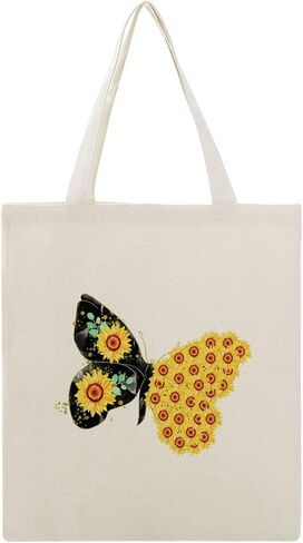 Canvas Tote Bag Cotton Polyester Large Capacity Work Casual Daily Storage Shopping Bag Reusable Melancholy Cow in Saudi Arabia