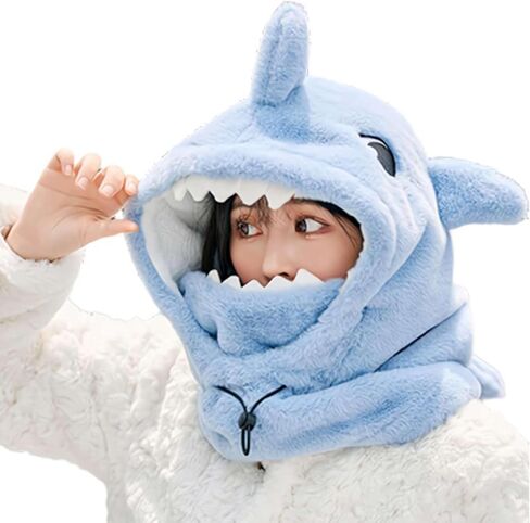 Ski Helmet Cover,Cute Shark Hood Ski Mask,for Women Men Riding Skiing Climbing in Saudi Arabia