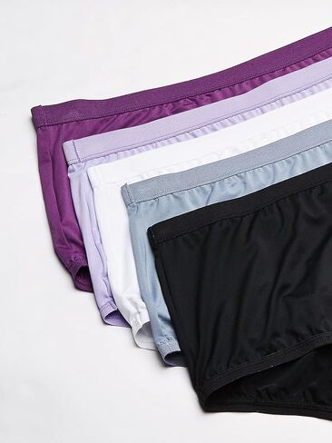 Fruit of The Loom Women's Plus Size Fit for Me Brief Panties, Assorted, 12(Pack of 5) in Saudi Arabia