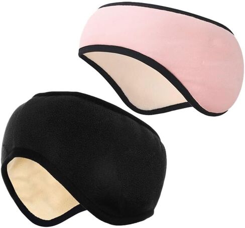 BESPORTBLE 2pcs Ear Warmers for Men Women Lightweight Noise Reduction Earmuffs with Elastic Headband Comfortable Fit for Cold Weather Outdoor Activities in Saudi Arabia