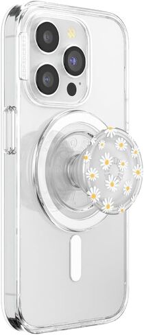 PopSockets Plant-Based Round Phone Grip Compatible with MagSafe, Adapter Ring Included, Phone Holder, Eco-Friendly, Wireless Charging Compatible - Blue in Kuwait