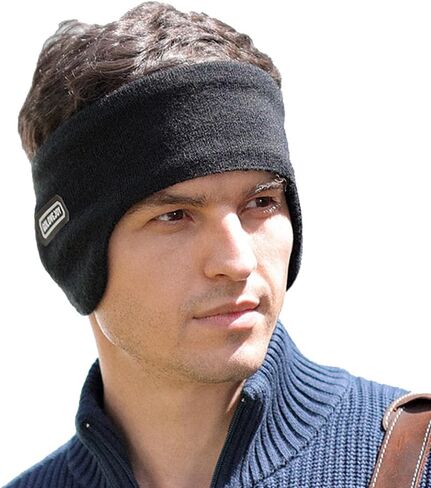 M-YOUNG أغطية الأذن الشتاء طبقة مزدوجة تدفئة الأذن غطاء للأذنين عقال اصطف الشتاء الأذن إفشل للرجال النساء تشغيل الدراجات in Kuwait