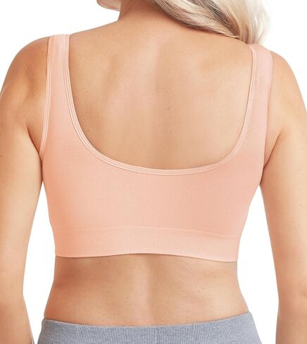 ENVY BODY SHOP Women's Wire-Free Front Closure Bra for Mastectomy, Recovery, and Sleep, Light Pink in Saudi Arabia