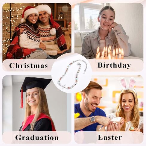 Teen Girl Gifts Trendy Stuff Christian Religious Christmas Stocking Stuffers Cross Bracelet for Women Girls Jewelry Valentines Day Easter Baptism Confirmation Holy Communion Birthday Graduation Gifts in Saudi Arabia