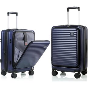 تحمل الأمتعة المعتمدة من شركة الطيران، حقائب خفيفة الوزن قابلة للتوسيع من الكمبيوتر الشخصي مقاس 20 بوصة مع عجلات دوارة وقفل TSA in Kuwait