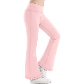 Girl's Leggings Flare Pants Cross High Waisted Yoga Bootcut Pants Toddler Kids Youth Full Length Bell Bottoms Legging in Saudi Arabia