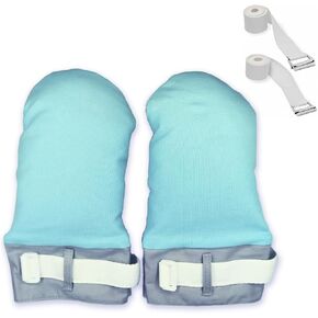 Dementia Protective Gloves, 2-Pack with Zipper & Removable Washable Cotton Padding，Breathable, Anti-Scratch Safety Mitts for Hospital and Home Care in Saudi Arabia