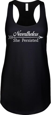 Blittzen Womens Racerback Tank Nevertheless She Persisted in Saudi Arabia