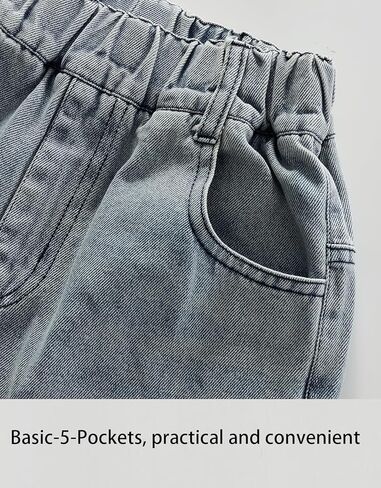 Boys’ Ripped Husky Denim Jeans, Pull On Stretchy Elastic Waist Pants for School & Play in Saudi Arabia