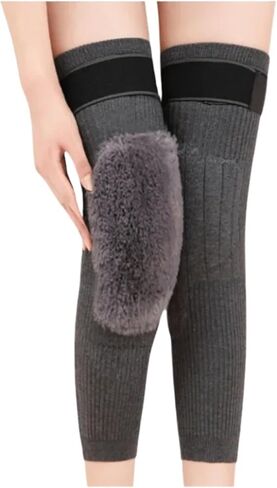 Thermal Knee Warmers Wool Knee Pads Support Brace Winter Warm Thermal Warmers Sleeve for Pain Relief Ski Cycling Running in Saudi Arabia