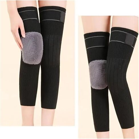 Thermal Knee Warmers Wool Knee Pads Support Brace Winter Warm Thermal Warmers Sleeve for Pain Relief Ski Cycling Running in Saudi Arabia