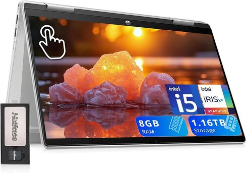 HP 14 بوصة الكمبيوتر اللمس كمبيوتر محمول ، AMD RYZEN 7 محمول اللمس الشاشة كمبيوتر الكمبيوتر المحمول ، 64 جيجابايت من ذاكرة الوصول العشوائي 2TB SSD+512GB PSSD ، Windows LINDOWN LIFTOP LIFETIME LIFETIME ، COPILOT AI ، HDMI ، كاميرا الويب in Saudi Arabia
