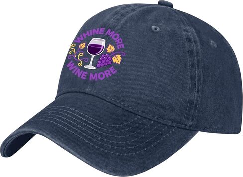 Whine More Wine More Sun Hats Beach Caps for Grandma in Saudi Arabia