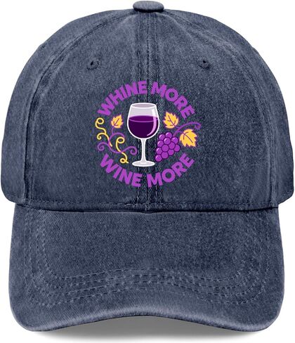 Whine More Wine More Sun Hats Beach Caps for Grandma in Saudi Arabia