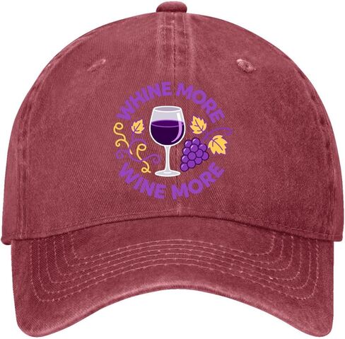 Whine More Wine More Sun Hats Beach Caps for Grandma in Saudi Arabia