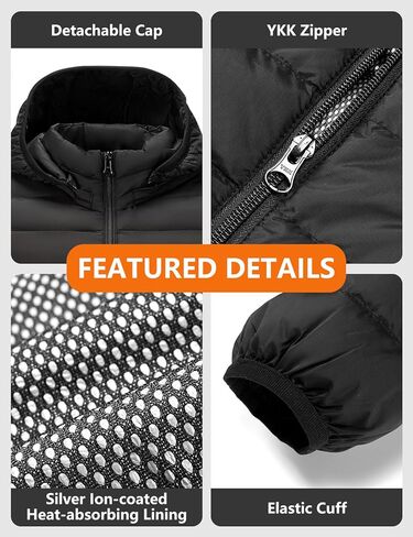 HEWINZE Women's Heated Jacket with 10000mAh Power Bank | 5-Zone Heating | 3-Temp Levels, Machine Washable in Saudi Arabia