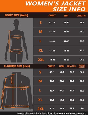 سترة HEWINZE للسيدات مع باور بانك بقوة 10000 مللي أمبير في الساعة | 5-منطقة تدفئة | 3 مستويات لدرجة الحرارة، يمكن غسله في الغسالة in Kuwait