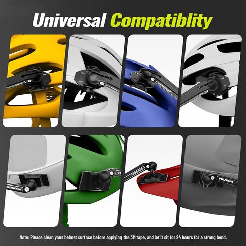 Bike Helmet Mirror for Cycling- 360° Adjustable and Rotatable Safe Rearview Helmet Mirror for Bicycle Riding Accessories and Other Outdoor Activities, Easy to Install in Kuwait