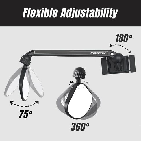 Bike Helmet Mirror for Cycling- 360° Adjustable and Rotatable Safe Rearview Helmet Mirror for Bicycle Riding Accessories and Other Outdoor Activities, Easy to Install in Kuwait