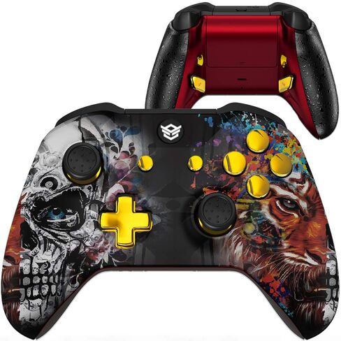 Hexgaming Blade Wireless Controller لـ Xbox Series X&S ، لأجهزة Xbox One ، ولأزرار خلفية قابلة للتغيير في Windows 7/8/10-2 - توجيه التوقف - الإبهام القابل للتبديل - Mystic Raven in Kuwait