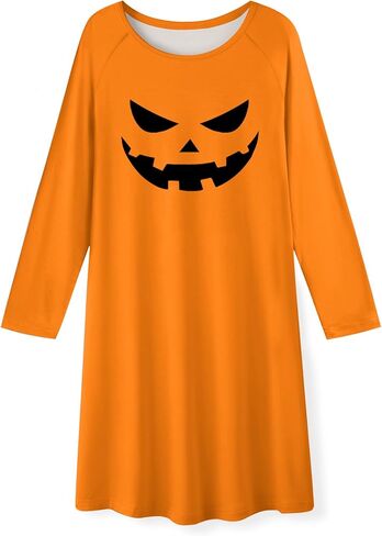 Arshiner Girls Nightgowns Cute Halloween Pajamas Dress Long Sleeve Nightdress Nighties in Saudi Arabia