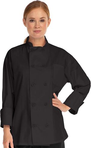 Hey Chef Unisex Muncy Top - Long Sleeve Classic 10 Button Chef Coat in Saudi Arabia