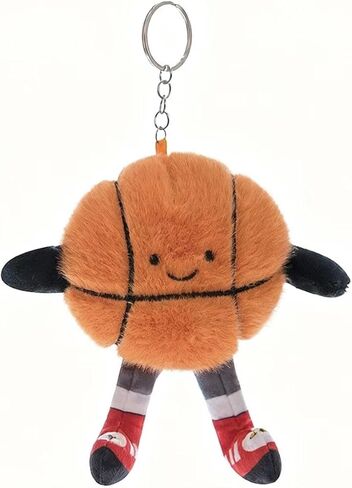 لطيف سلسلة المفاتيح كرة السلة القطيفة كرة السلة كيرينغ سحر حقيبة يد قلادة in Kuwait