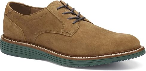 Johnston & Murphy Men's Hodges Plain Toe Lace-up Shoe, Snuff Suede, 8 M in Saudi Arabia