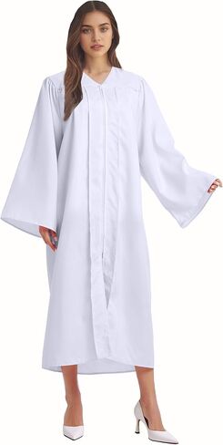Unisex Matte Choir Robe for Church Baptism Officiant Confirmation Costume,Graduation Gown Judge Pastor Robes in Saudi Arabia