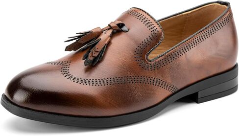 JITAI Boys Dress Leather Loafers - Slip-On Tuxedo Shoes for Formal Events, Prom, Luxury Moccasins, and Casual Wear in Saudi Arabia