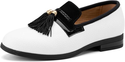 JITAI Boys Dress Leather Loafers - Slip-On Tuxedo Shoes for Formal Events, Prom, Luxury Moccasins, and Casual Wear in Saudi Arabia