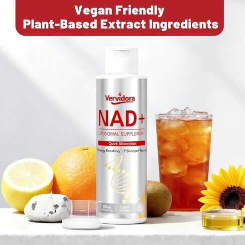 Liposomal NAD+ Supplement, NAD+ Liquid Supplement with High Absorption for Anti-Aging, Cellular Health, Enhance Focus, Energy&Metabolism Support, Liposomal NAD+ Supplements for Women& Men in Saudi Arabia