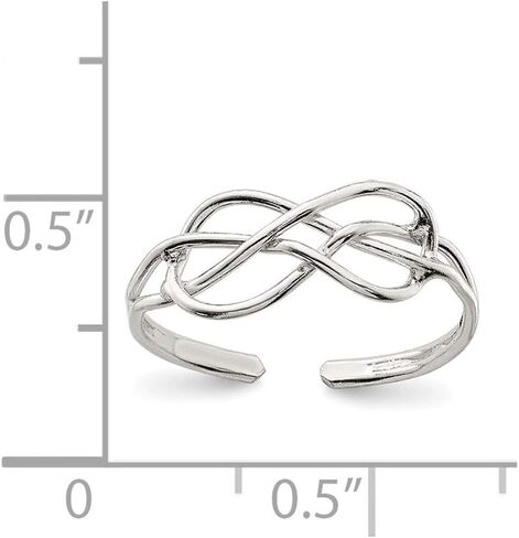 Sonia Jewels Sterling Silver Solid Toe Ring (2mm) in Saudi Arabia