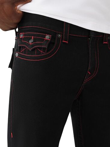 بنطلون جينز ريكي SN فلاب للرجال من True Religion - 34 بوصة - بنطال جينز رجالي مع جيوب بقلاب مميزة in Kuwait