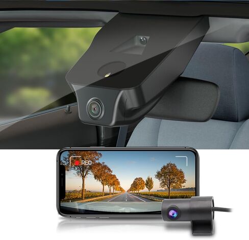 Fitcamx Front 2160P+Rear 1080P Dash Cam for 2021-2024 Chevy Tahoe LS LT RST Premier Z71 High Country (HD2-4925) has Auto-Dimming, OEM Style, Dual HD Video, WiFi & APP, Loop Recording, G-Sensor, 128GB in Kuwait