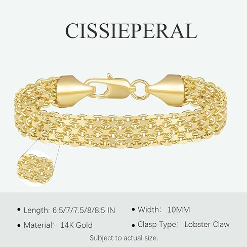 سوار 14K مطلية بالذهب أساور للنساء أساور مطلية بالذهب للنساء توسيع سلسلة سوار مجوهرات هدية للنساء 6.5/7/7.5/8/8.5in in Kuwait