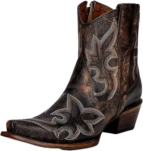 Corral Western Embroidery & Zipper Ankle Boot in Kuwait