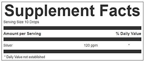 تم اختباره معمليًا بنسبة 120 جزء في المليون من الفضة الغروية النقية المركزة من GOE (1 كوارت) مع زجاجة قطارة مجانية. تقرير المختبر موثق. in Kuwait