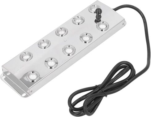 صانع ضباب بالموجات فوق الصوتية 10 رأس DC45-48V 1.5 متر طول الكابل بالموجات فوق الصوتية بركة المياه نافورة مبيد in Kuwait
