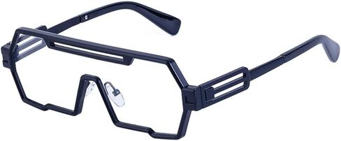 Retro Steampunk Sunglasses for Men Fashion Cool One Piece Irregular Metal Frame Sunglasses in Saudi Arabia