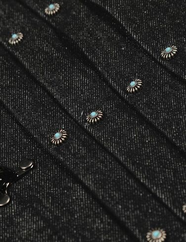 Aelfric Eden Vintage Jakcets Pleated Metal Button Denim Jacket Unisex Casual Streetwear Stylish Y2k Coats in Saudi Arabia