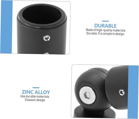 Zerodeko Corner Curtain Rod Connector Heavy Duty Stainless Steel Elbow Connector for Bay Corner Curtains for Living Room Bedroom Office Use in Saudi Arabia