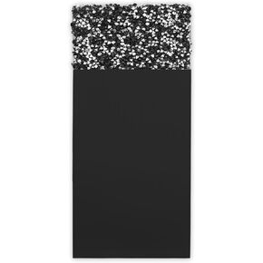 Rhinestone Pocket Squares for Men, Pre folded Mens Handkerchiefs on Cardboard Men's Pocket Square for Wedding Party in Kuwait