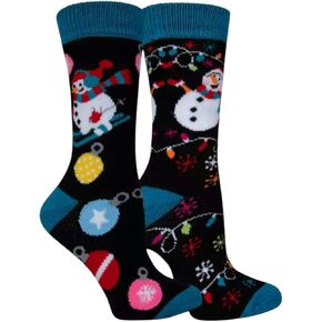 Columbia Women's Popcorn Cozy Crew Socks 2 Pair, Black, One Size in Saudi Arabia