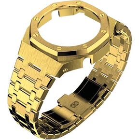 44mm All Stainless Steel Watch Bezel & Band Set for GA2100/GA2110/GAB2100 – Replacement Accessories for Men’s Casio Watches in Kuwait