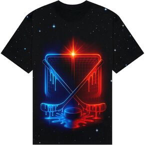 Sports Drip Gift Shirt Neon Unisex Crewneck Short Sleeve Double Sided Print Unique Eye Catching Streetwear Gameday in Saudi Arabia