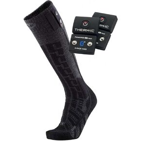 Therm-ic Unisex Heated Ski Socks | Ultra Warm Comfort S.E.T Merino Wool Socks w/S-Pack 1400B Batteries - Up to 9 Hours Heat in Saudi Arabia