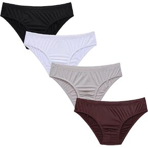 Mendove Mens Silkly Bikini Briefs Low Rise Cool Underwear Pack of 4 in Saudi Arabia