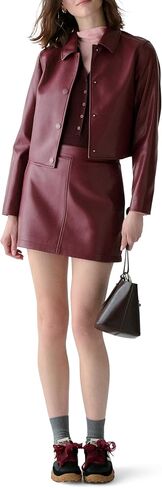 Kate Spade New York Womens Faux Nappa Mini Skirt in Saudi Arabia