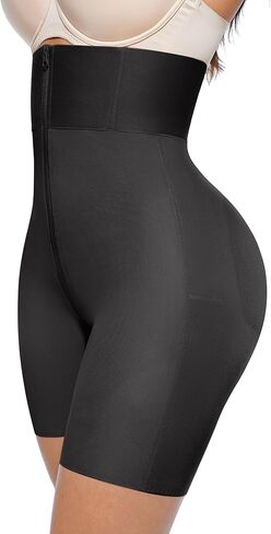 Lover-Beauty Tummy Control Shapewear for Women Butt and Hip Enhancer Shapewear with Zipper Crotch Slimmer Womens Faja Shorts in Kuwait